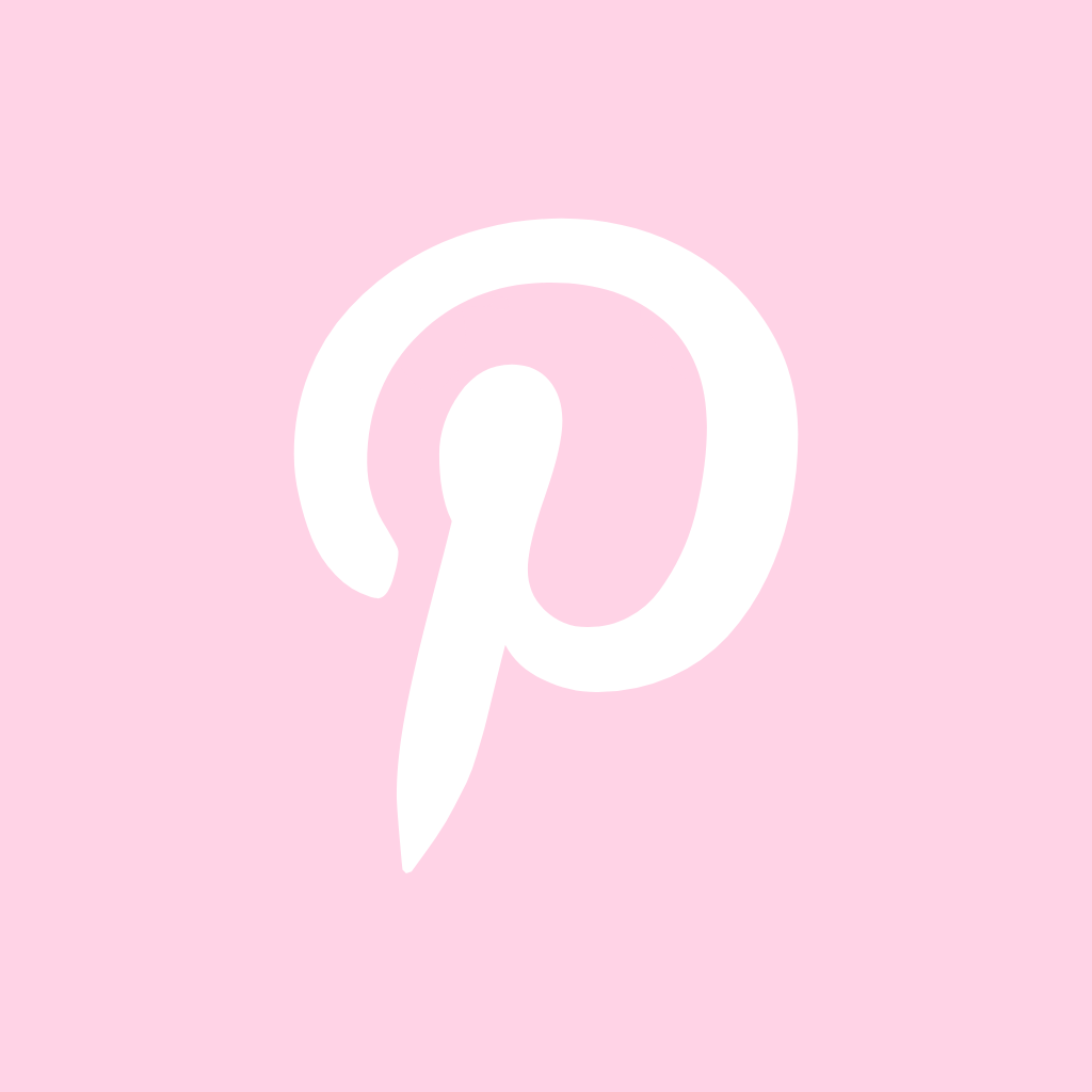 Light Pink App Icon Pinterest