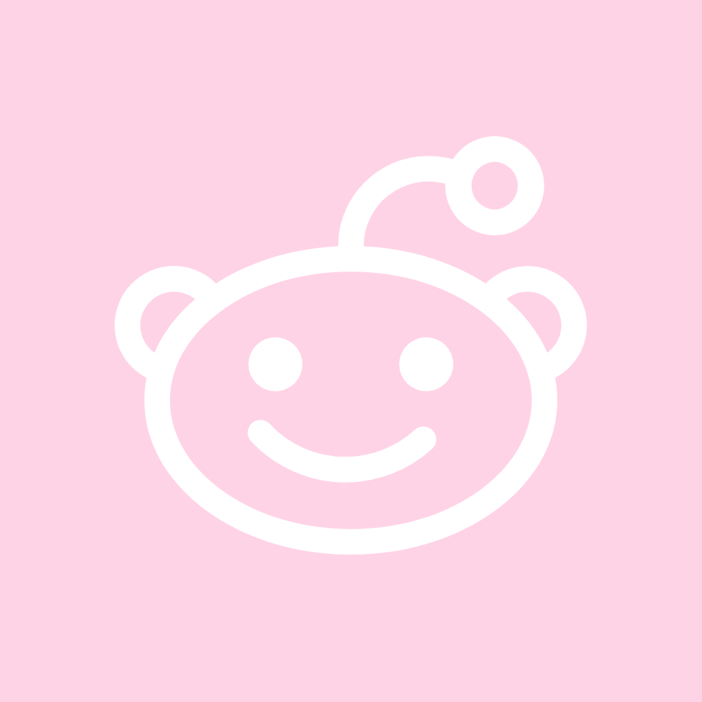 Light Pink App Icon Reddit