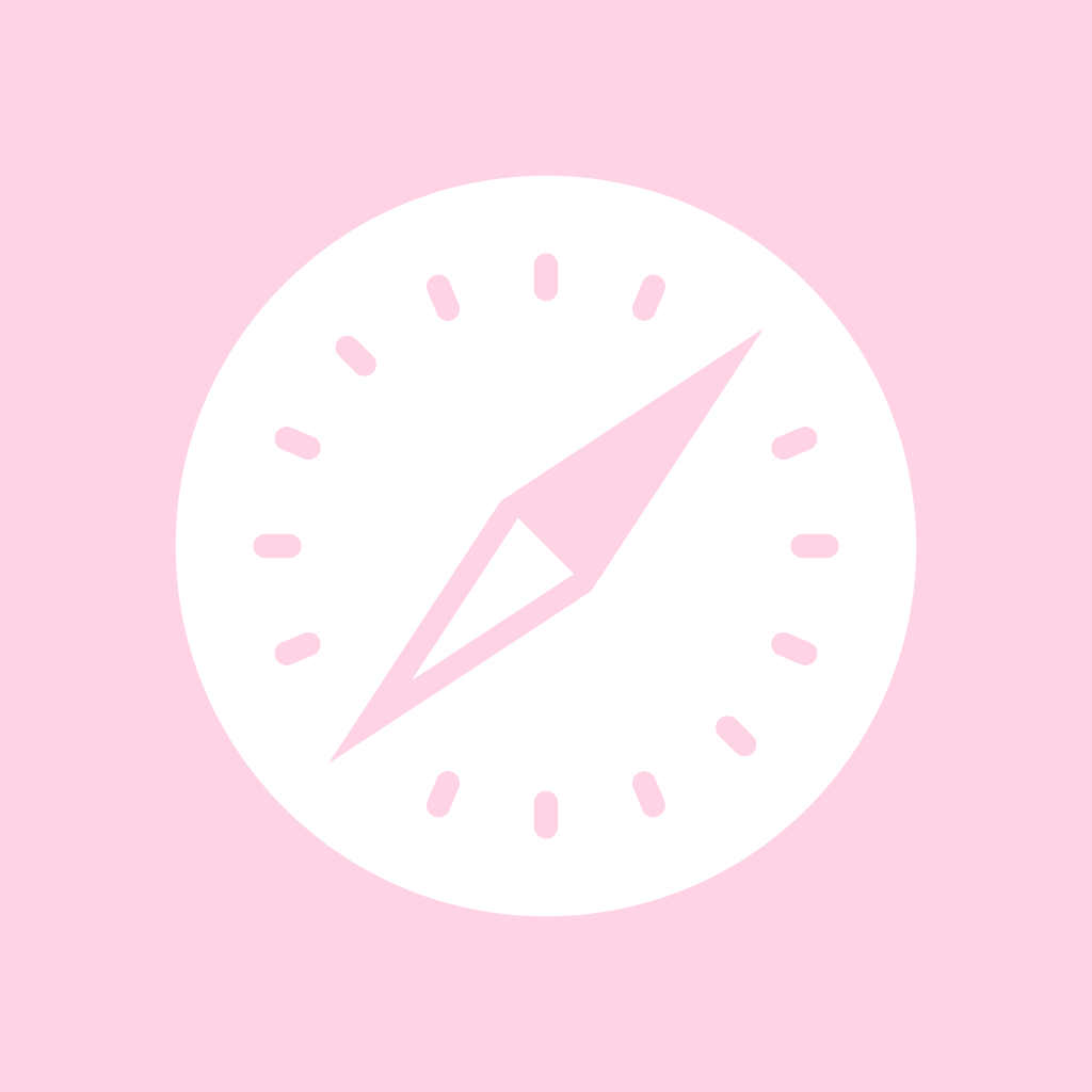 Light Pink App Icon Safari