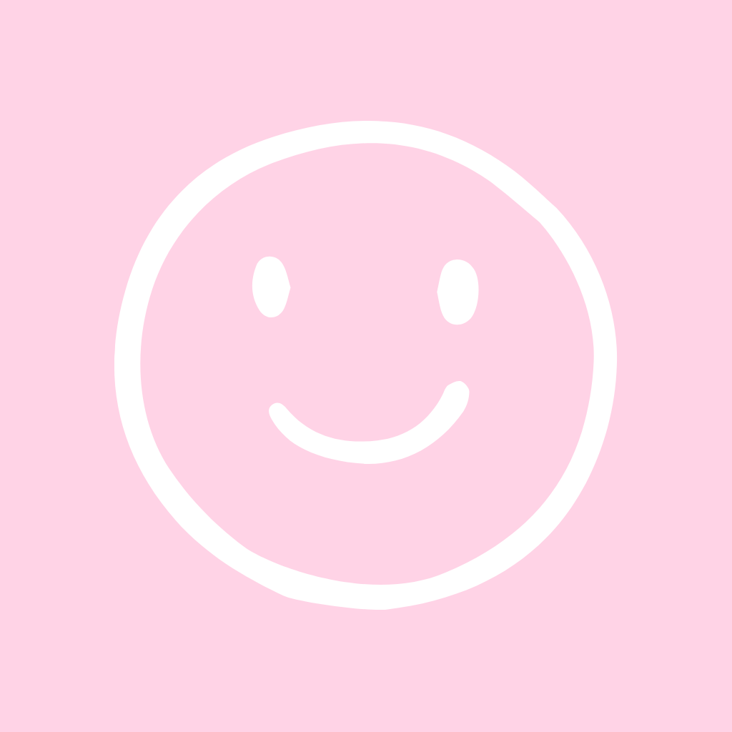 Light Pink App Icon Smile