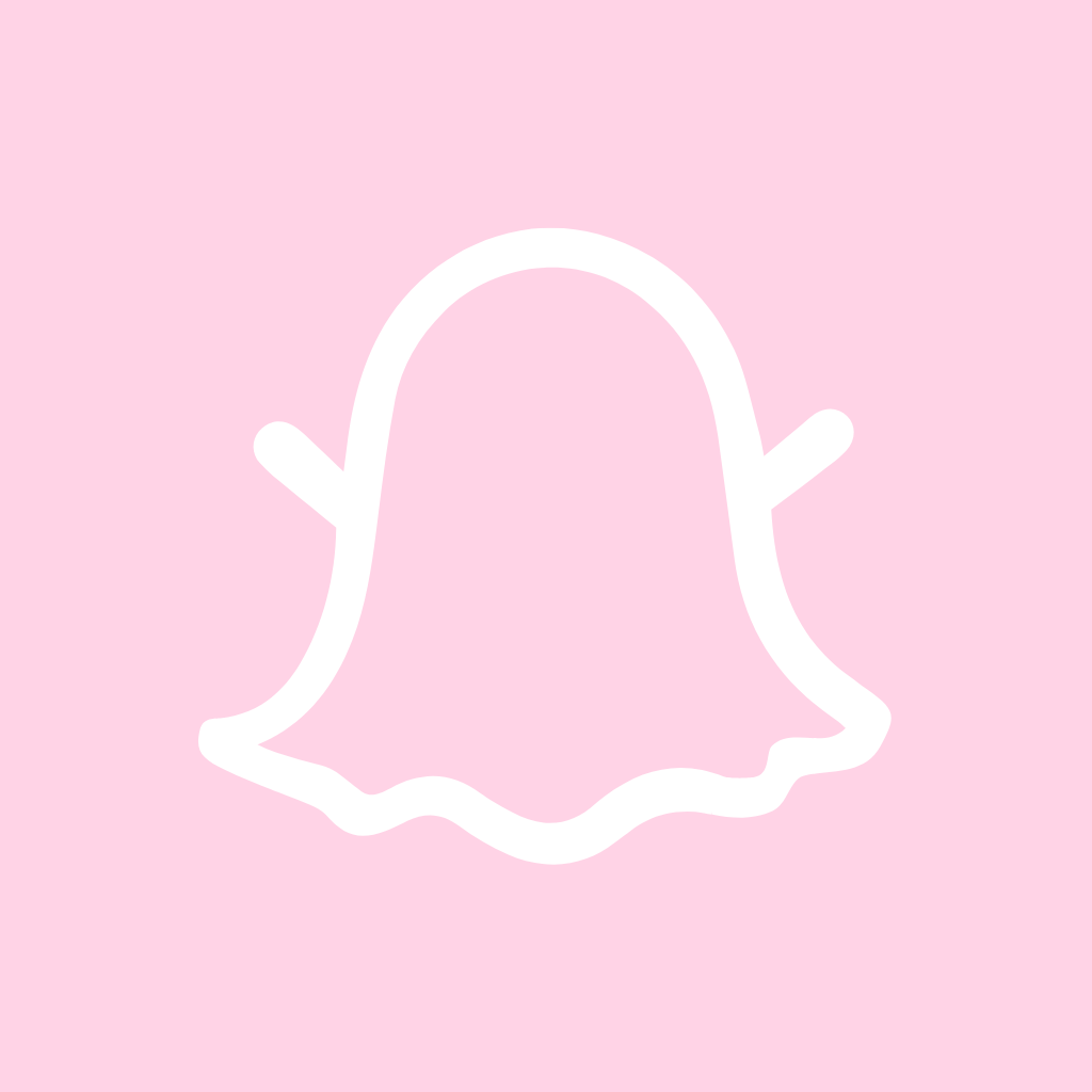 Light Pink App Icon Snapchat