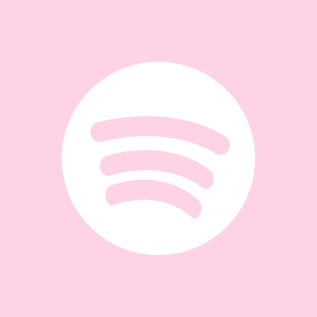 Light Pink App Icon Spotify