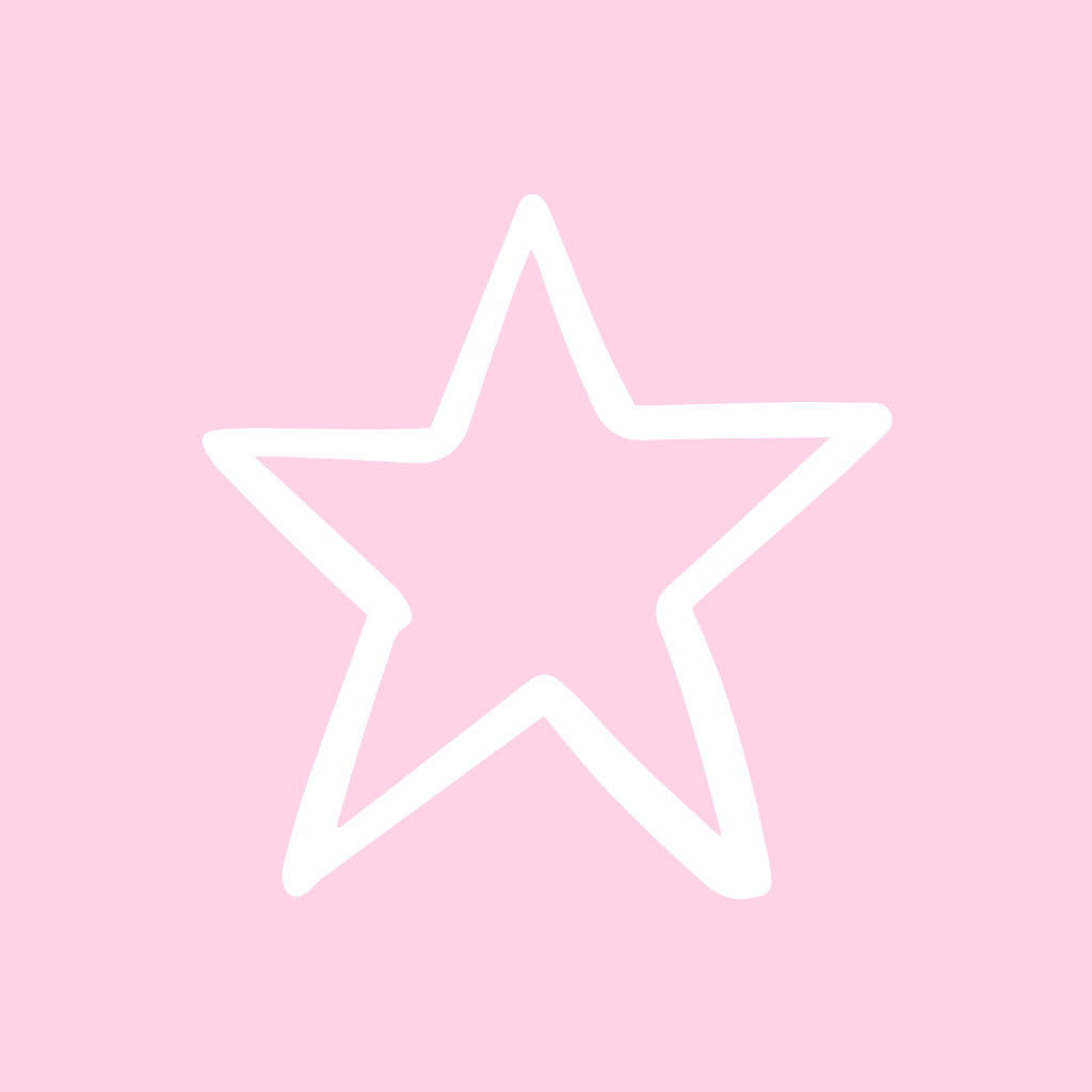 Light Pink App Icon Star