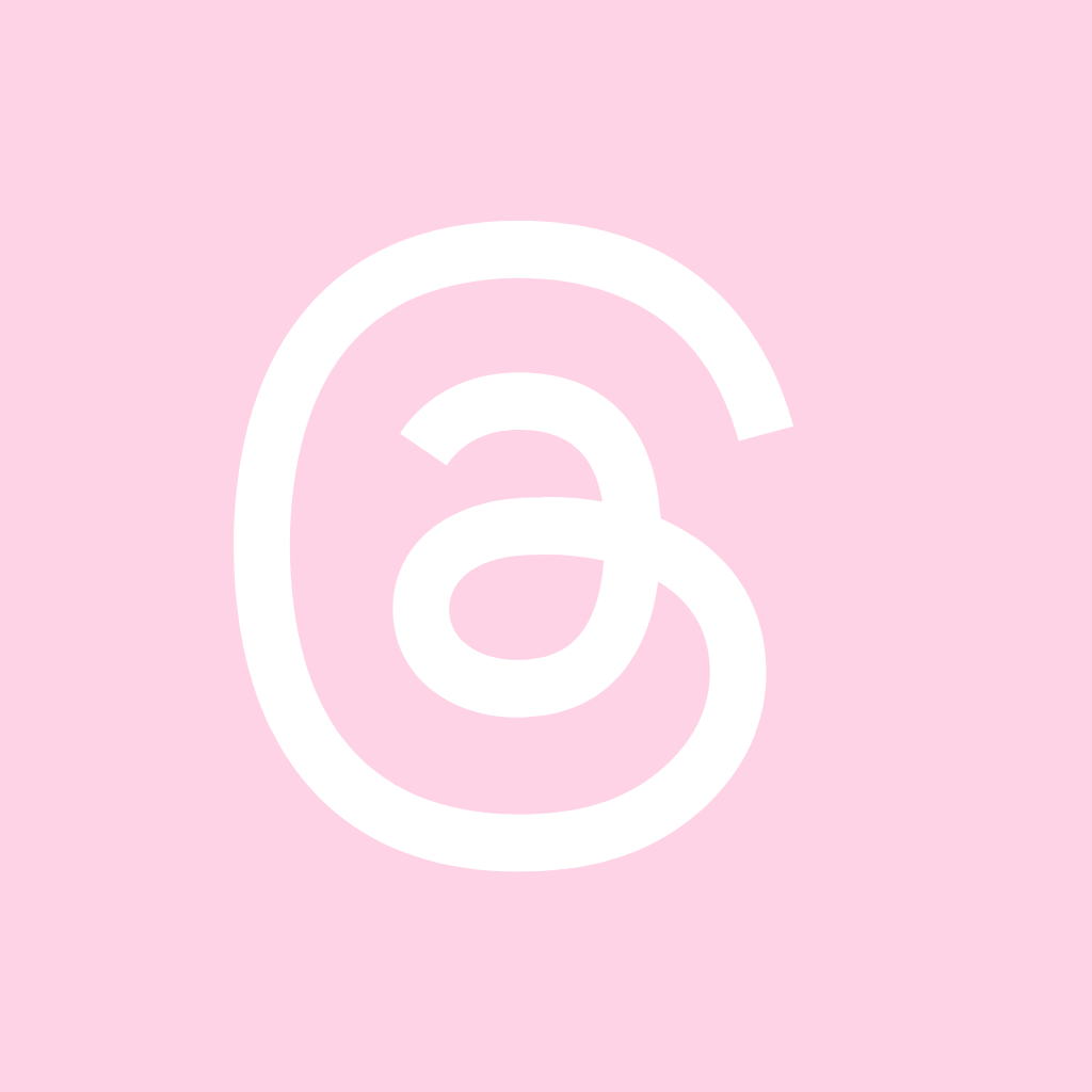 Light Pink App Icon Threads