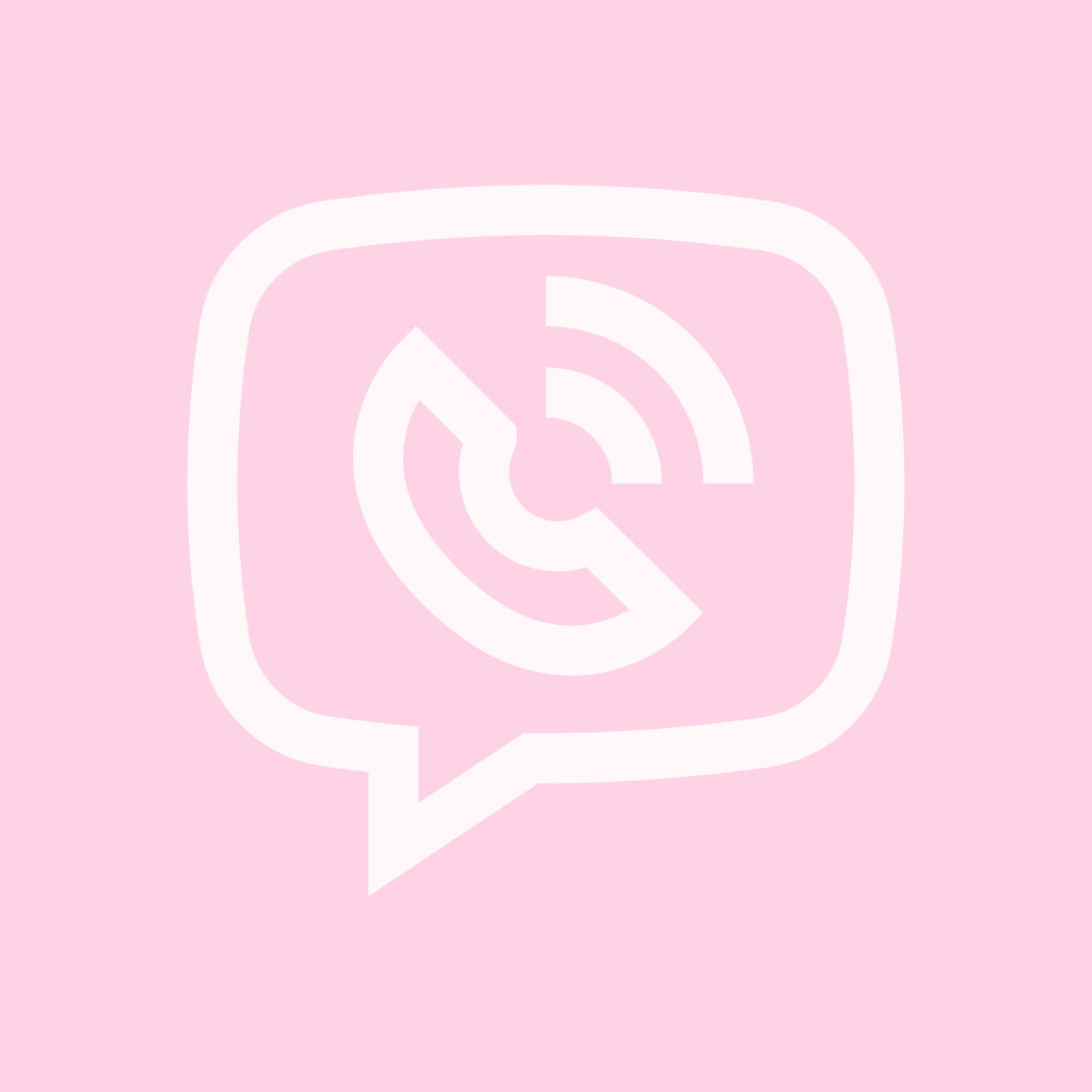 Light Pink App Icon Viber