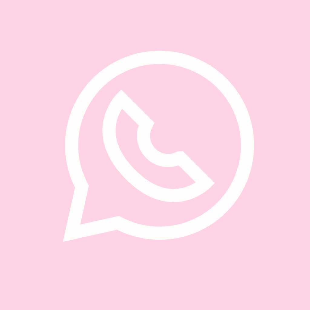 Light Pink App Icon WhatsApp