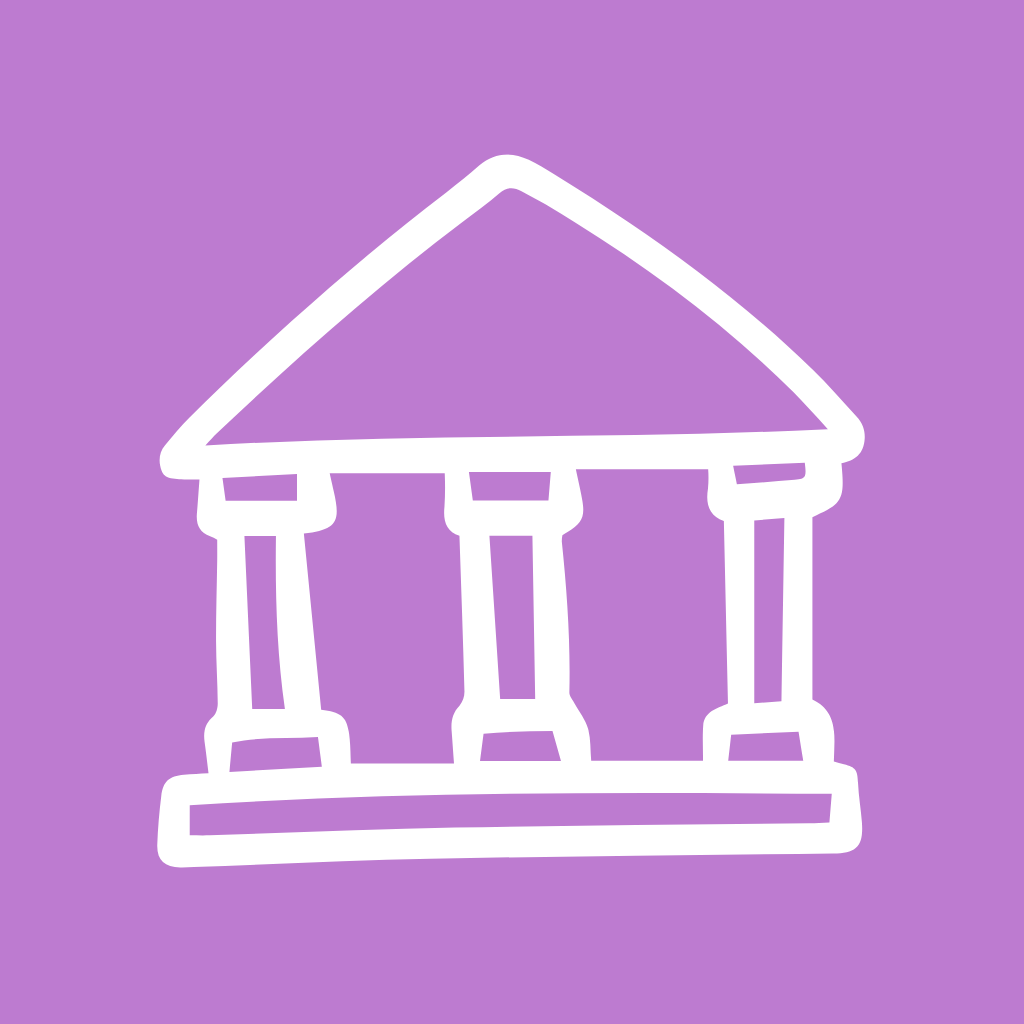 Purple app icons Bank