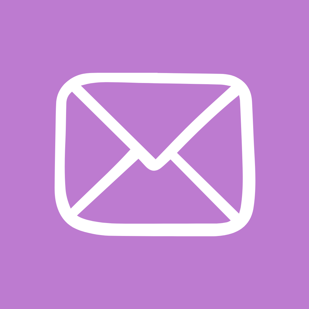 Purple app icons Mail.