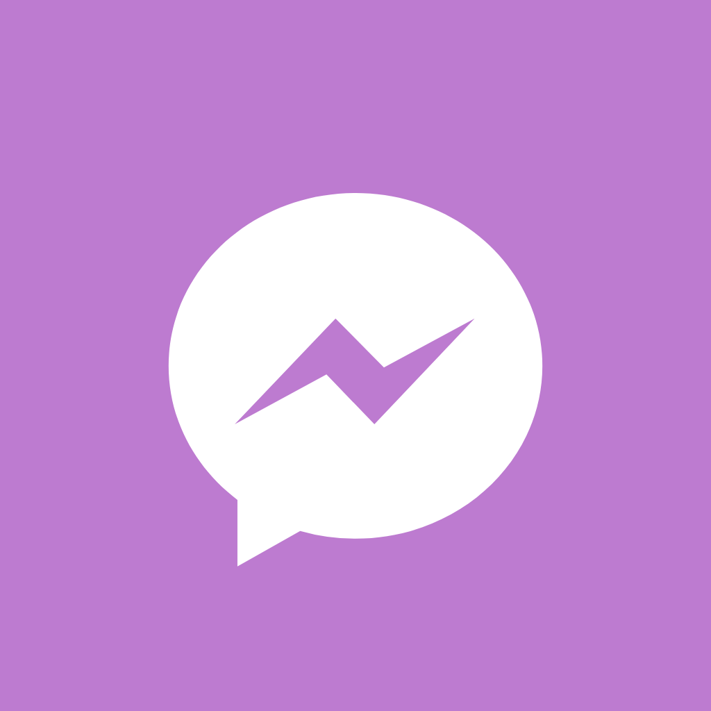 Purple app icons Messenger