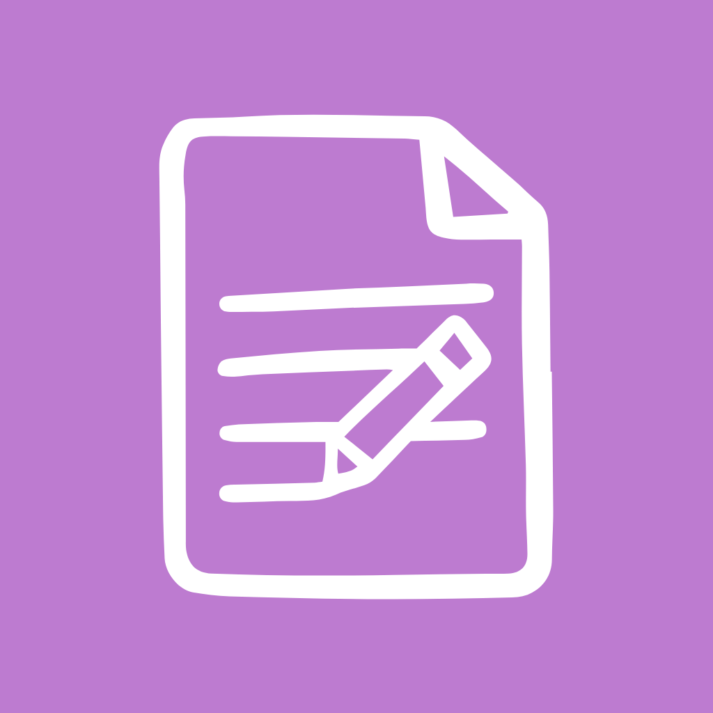 Purple app icons Notes