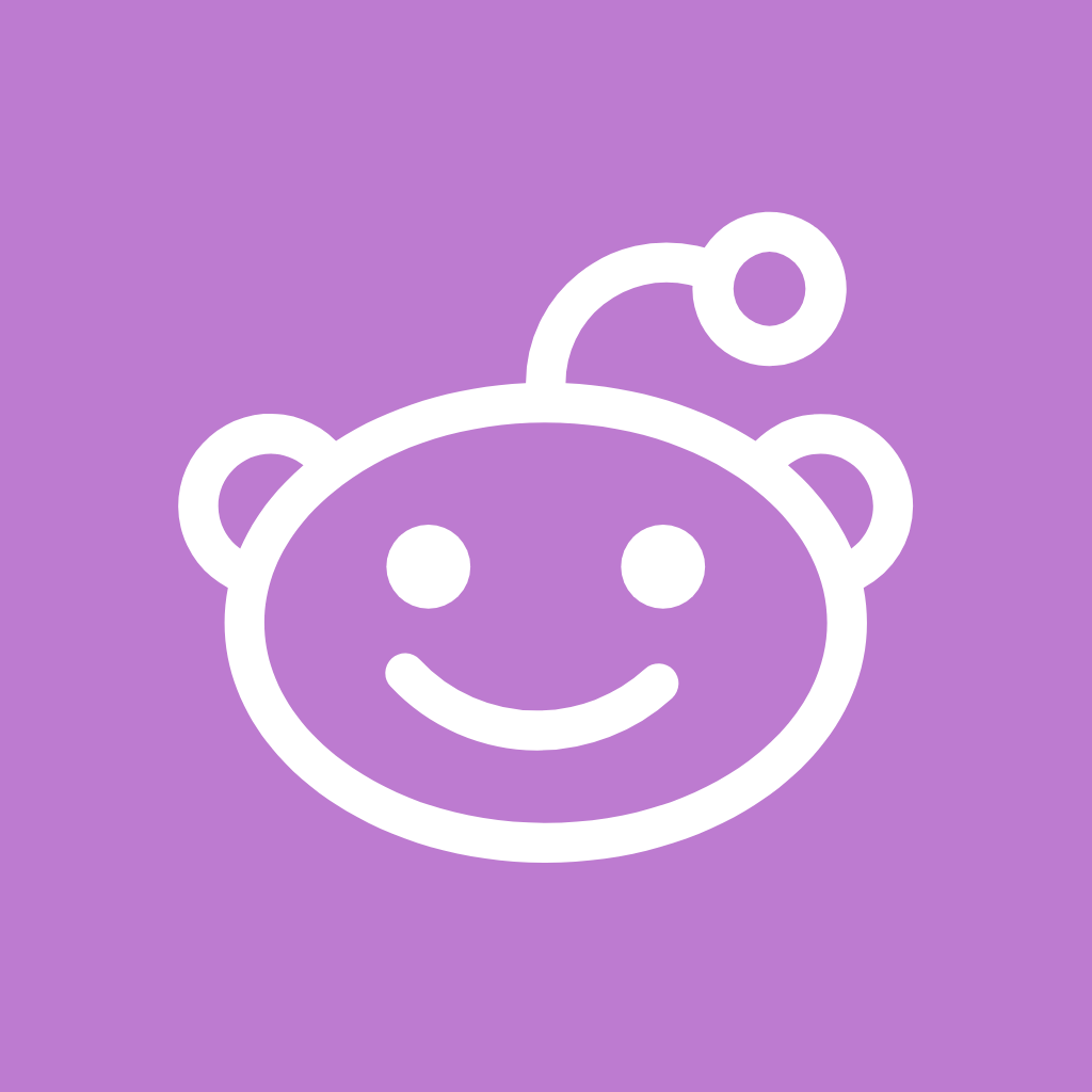 Purple app icons Reddit