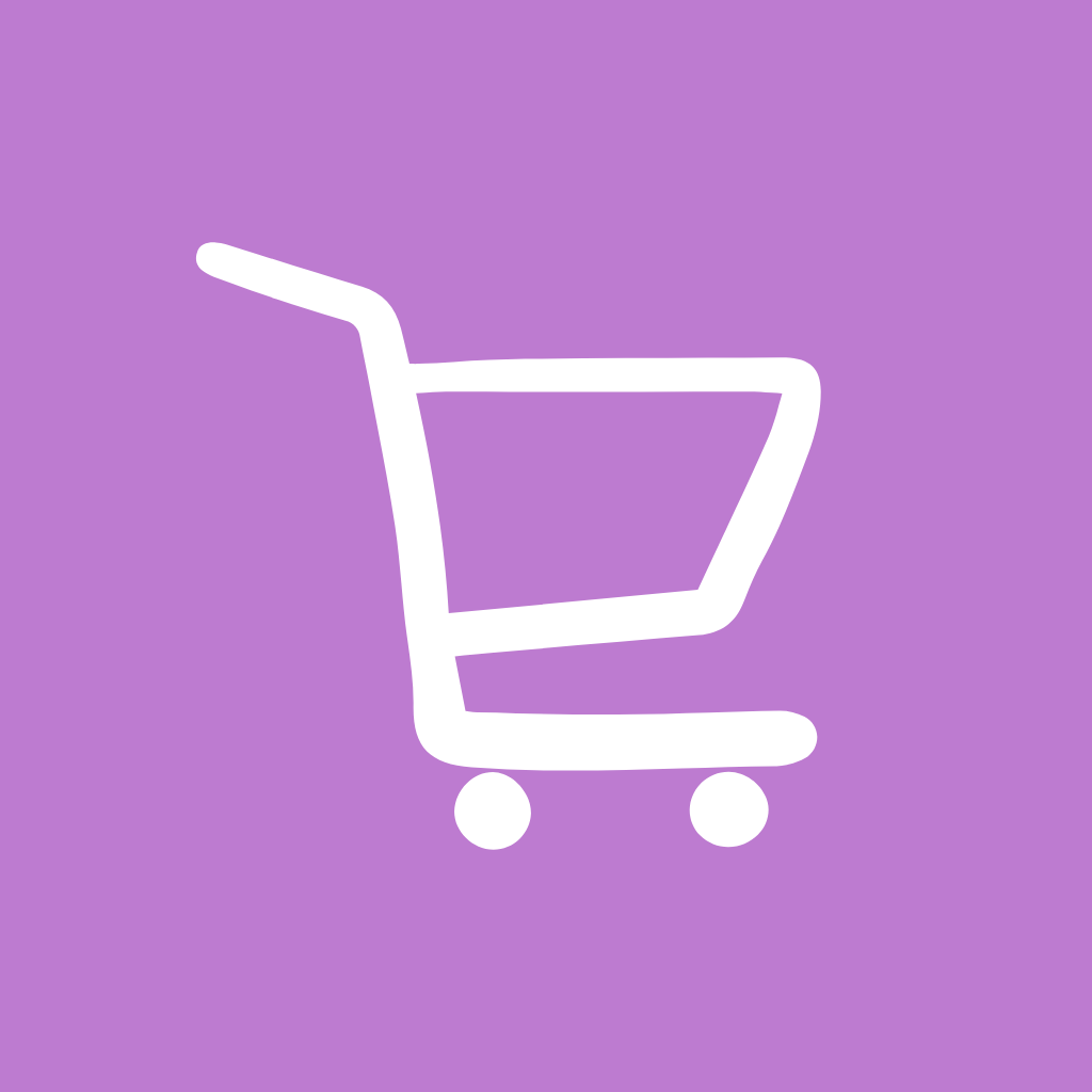 Purple app icons Shopping Cart