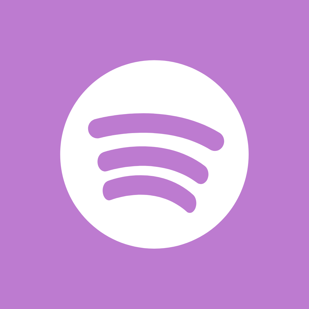 Purple app icons Spotify