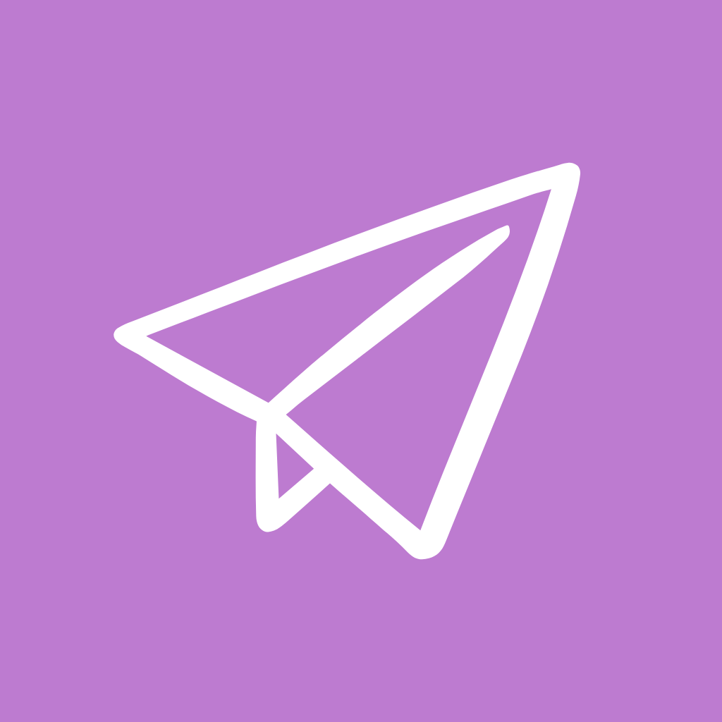 Purple app icons Telegram