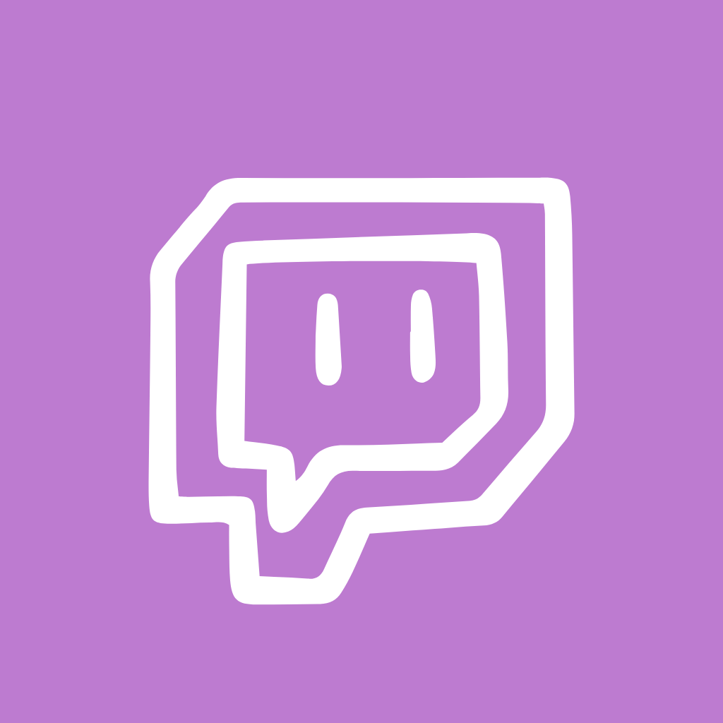 Purple app icons Twitch application