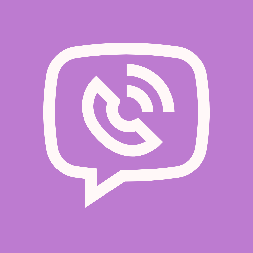 Purple app icons Viber application