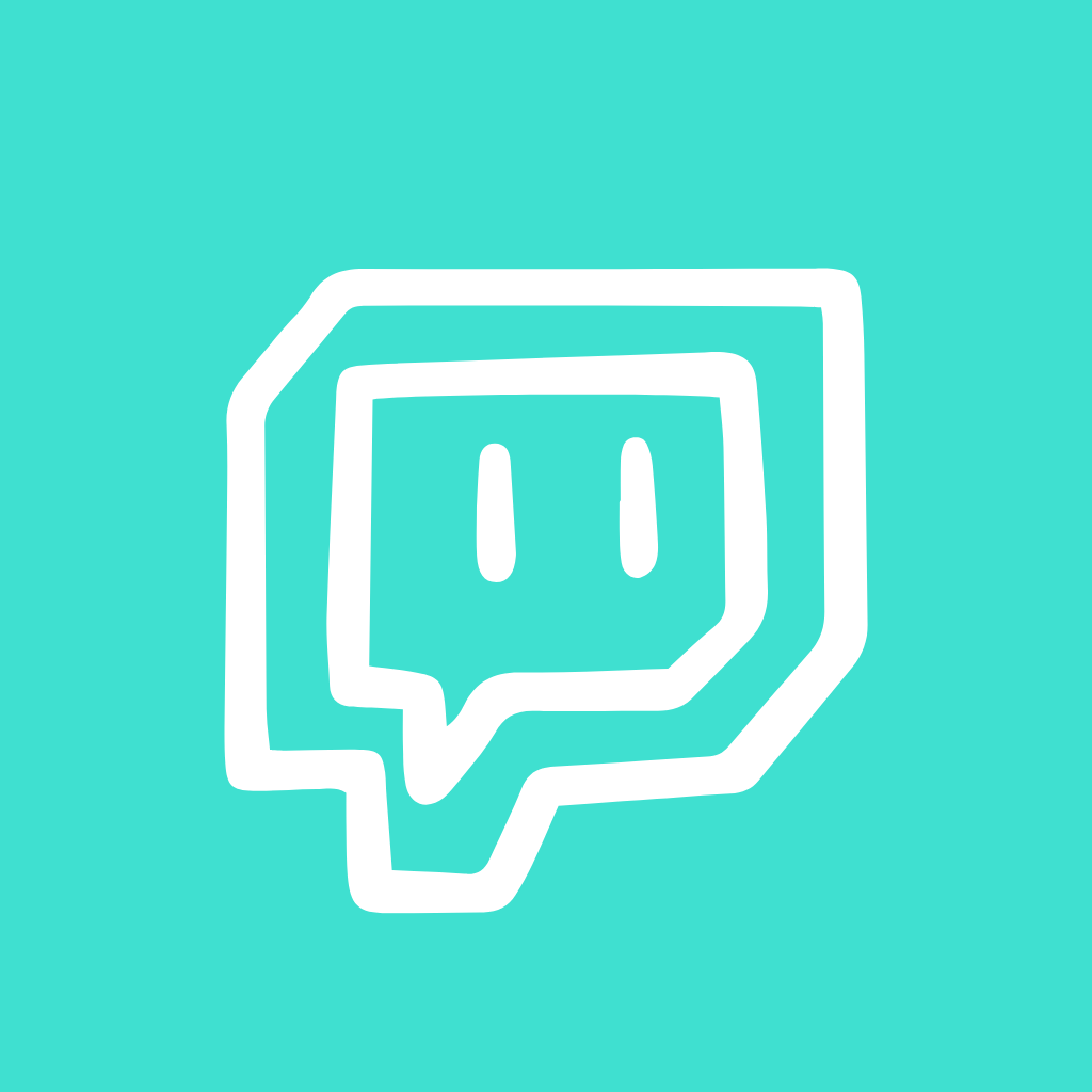 Turquoise App Icon twitch