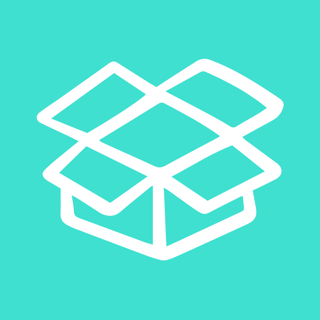 Turquoise App Icon Dropbox