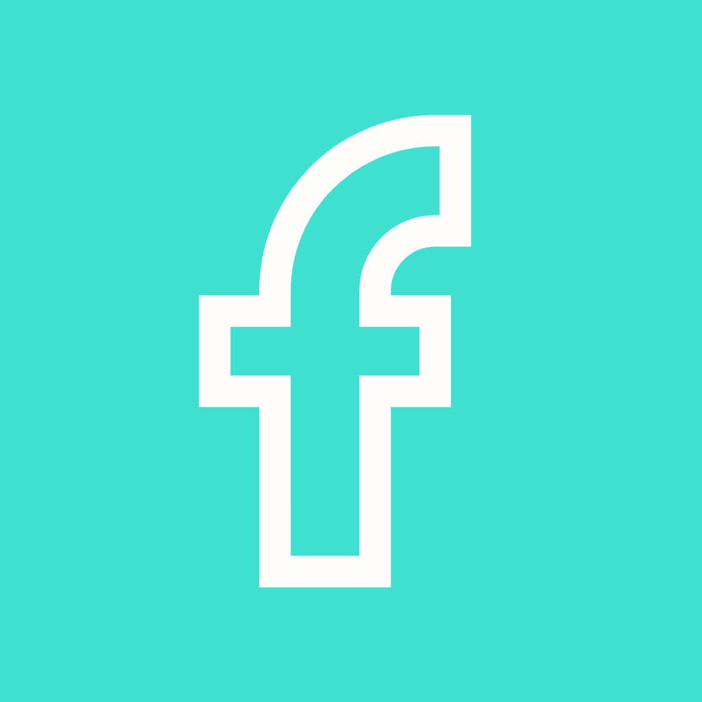 Turquoise App Icon Facebook