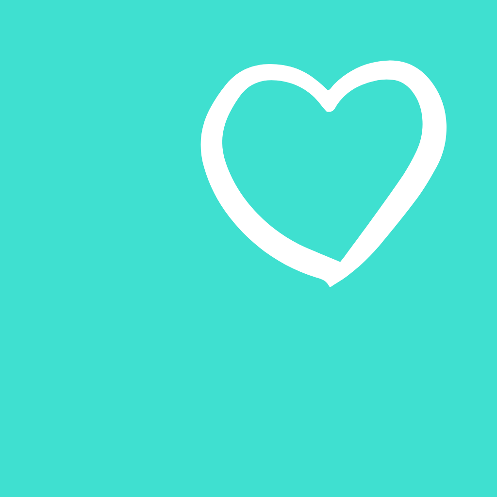 Turquoise App Icon Health