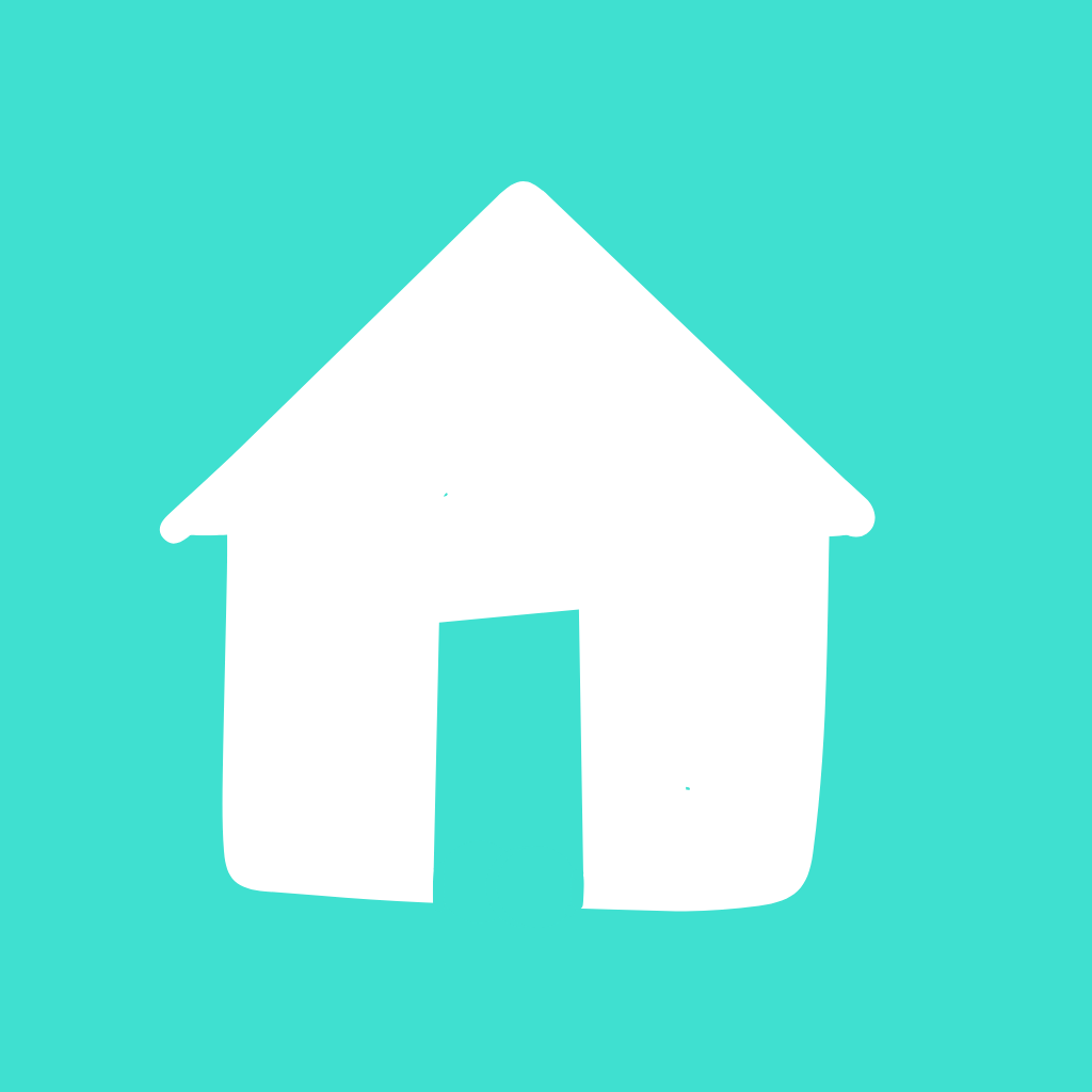 Turquoise App Icon Home