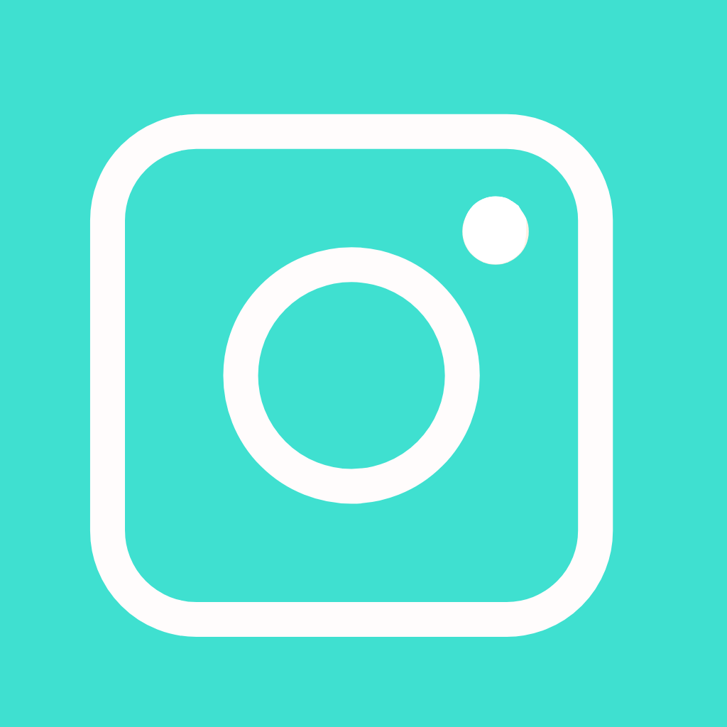 Turquoise App Icon Instagram