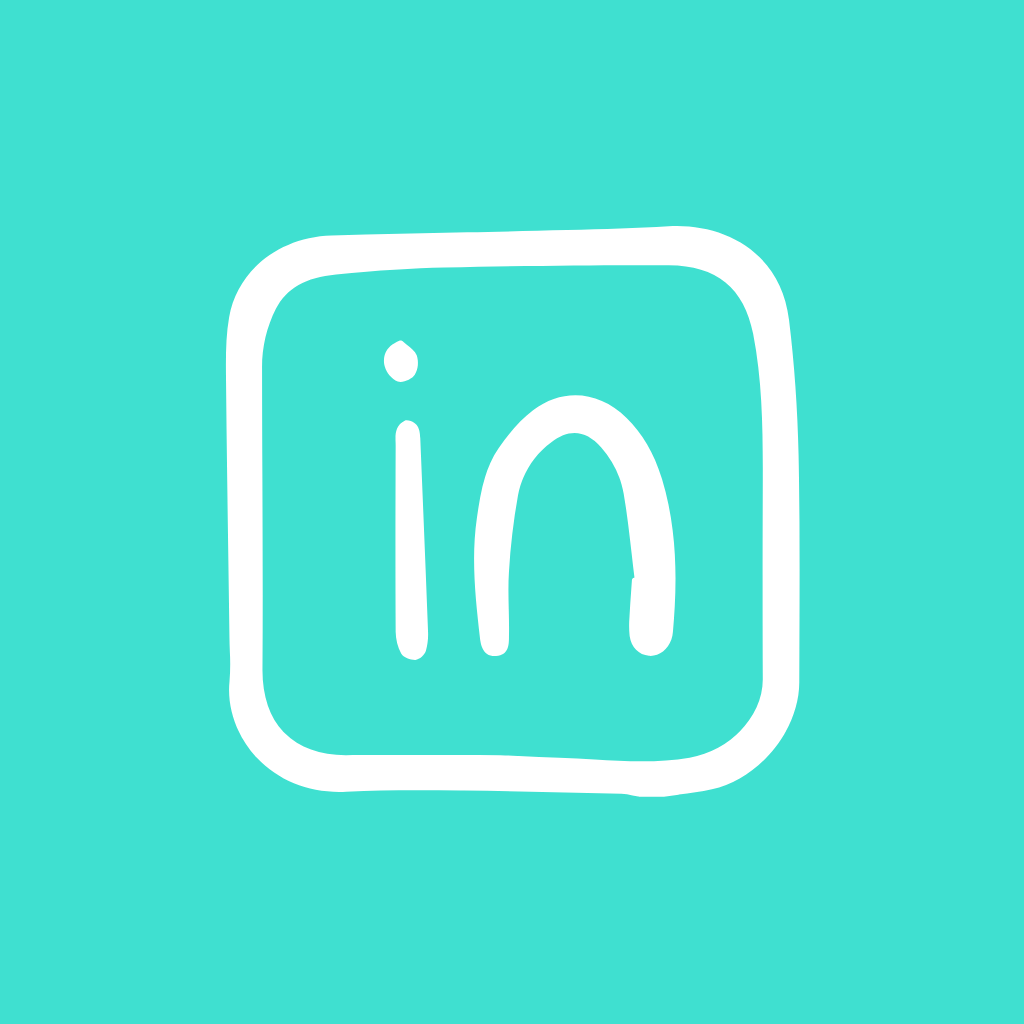 Turquoise App Icon LinkedIn