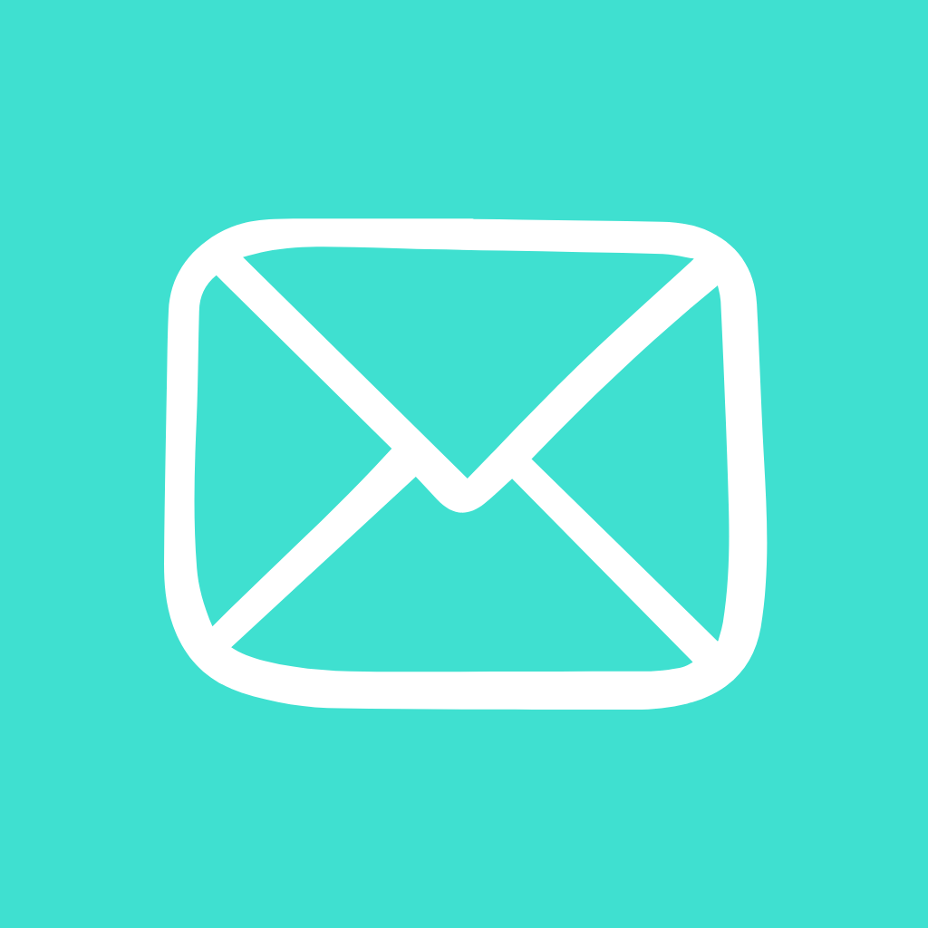 Turquoise App Icon Mail