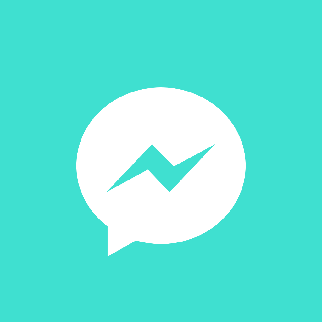 Turquoise App Icon Messenger