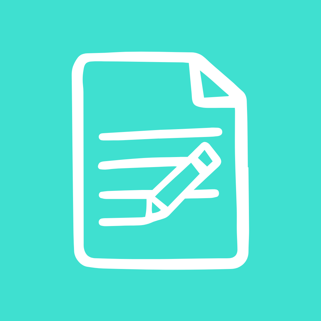 Turquoise App Icon Notes