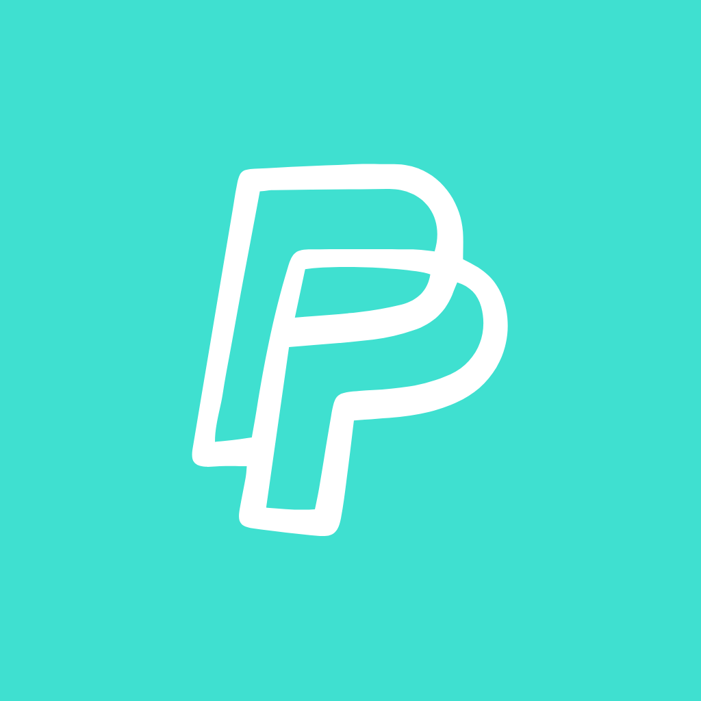 Turquoise App Icon Paypal