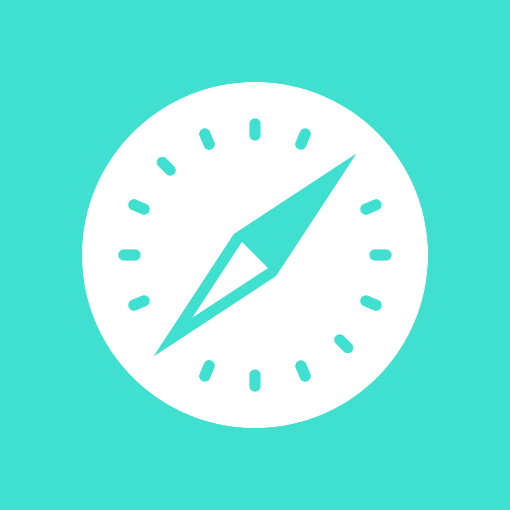 Turquoise App Icon Safari