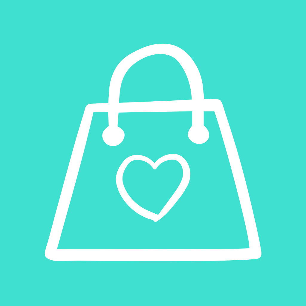 Turquoise App Icon Shopping