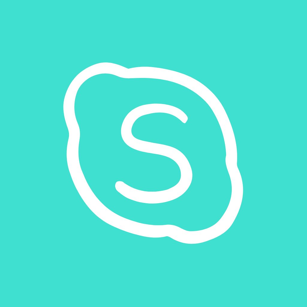 Turquoise App Icon Skype