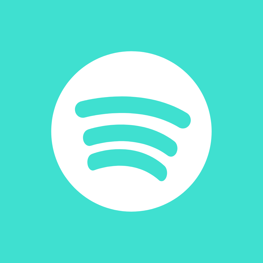 Turquoise App Icon Spotify