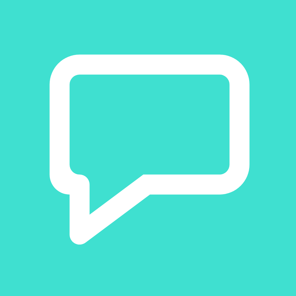 Turquoise App Icon Text Message