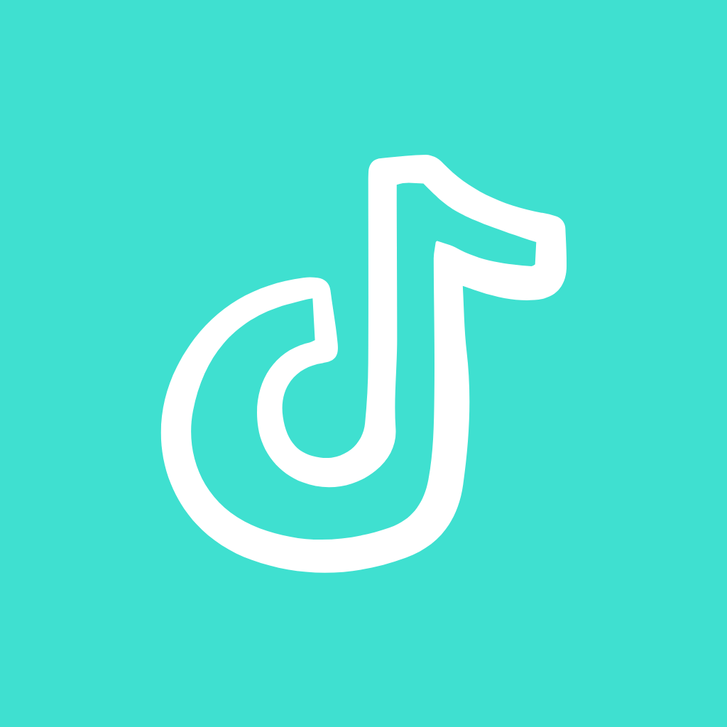 Turquoise App Icon TikTok