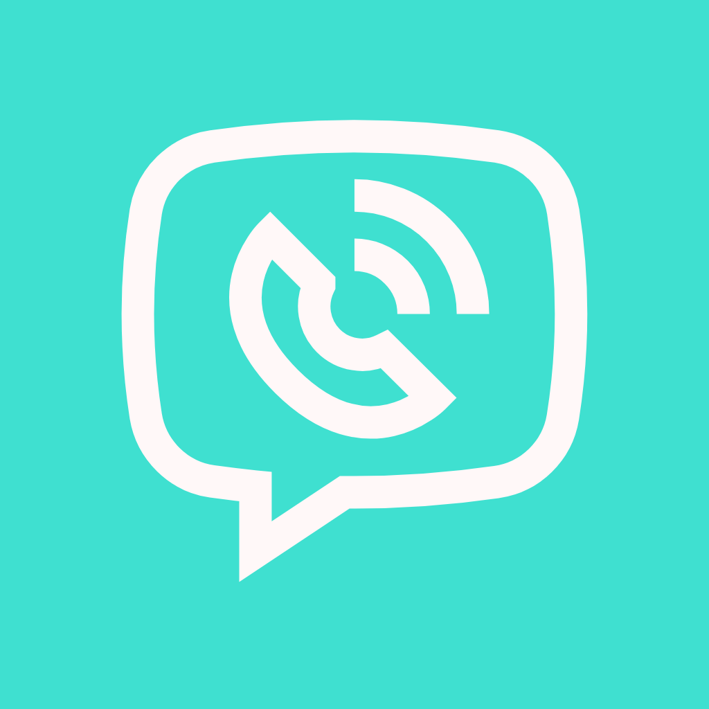 Turquoise App Icon Viber