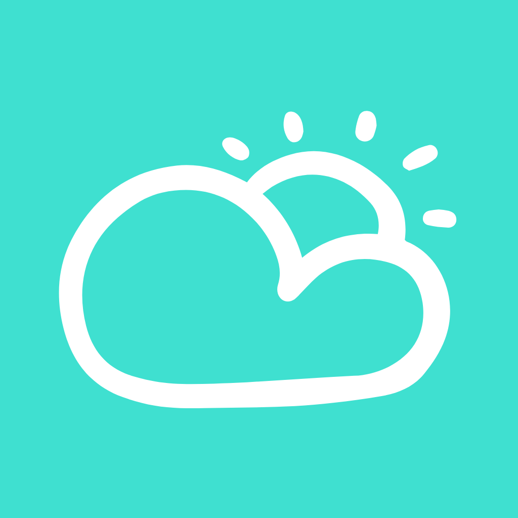 Turquoise App Icon Weather