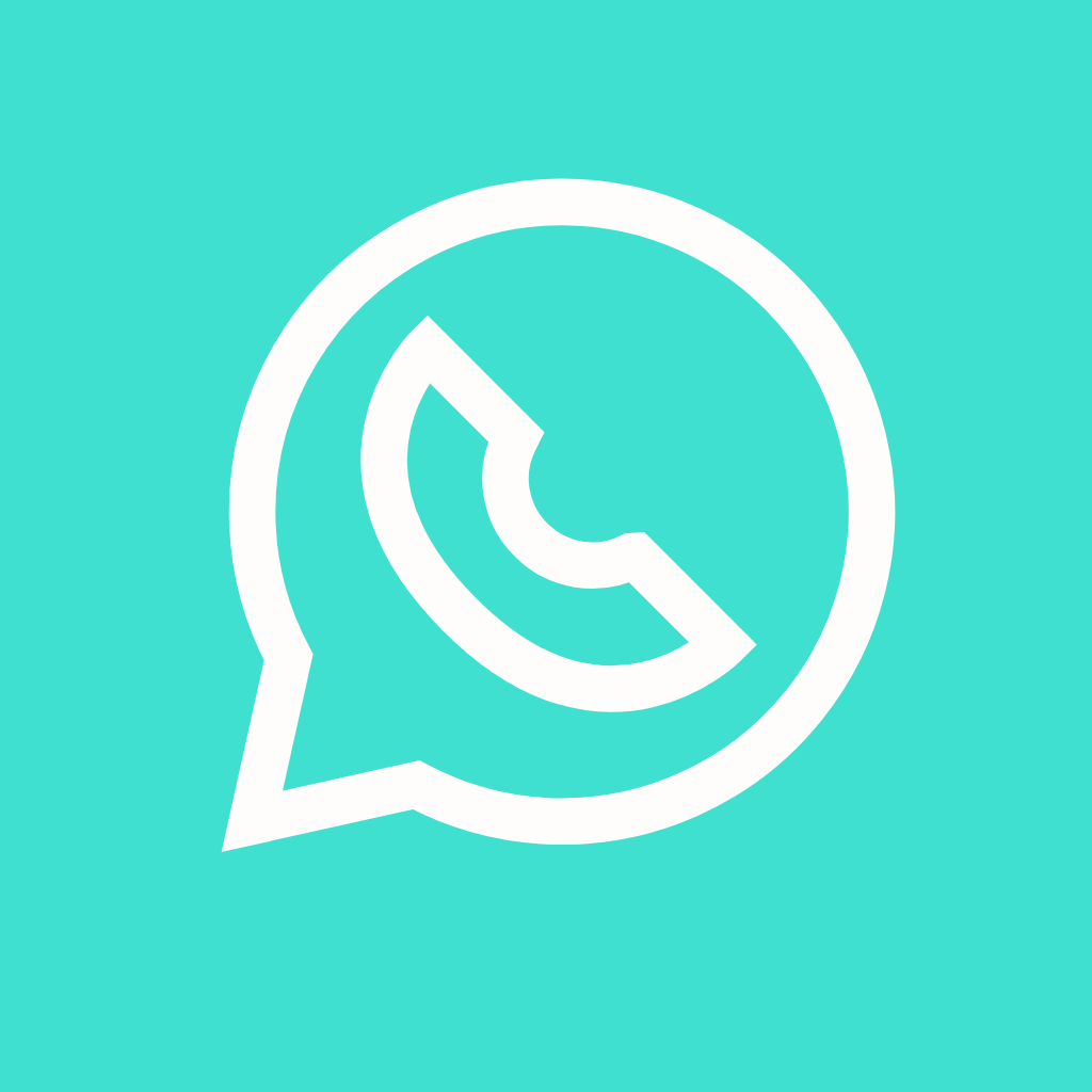 Turquoise App Icon Whatsapp