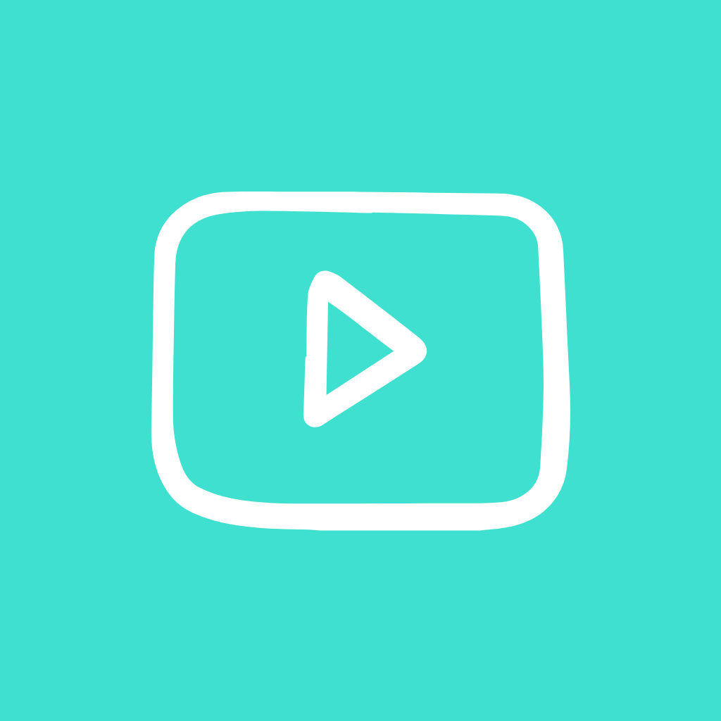 Turquoise App Icon Youtube