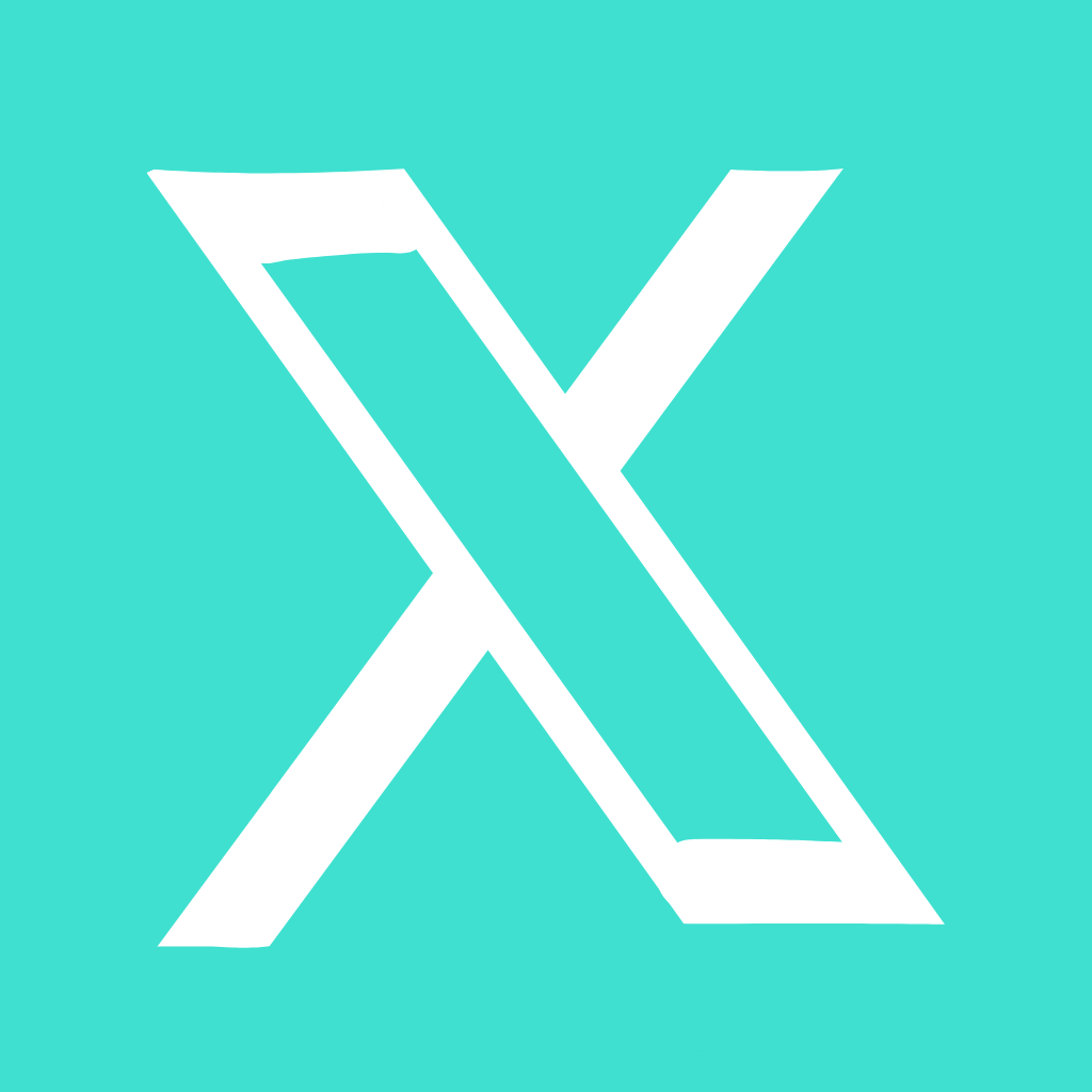 Turquoise X App Icon