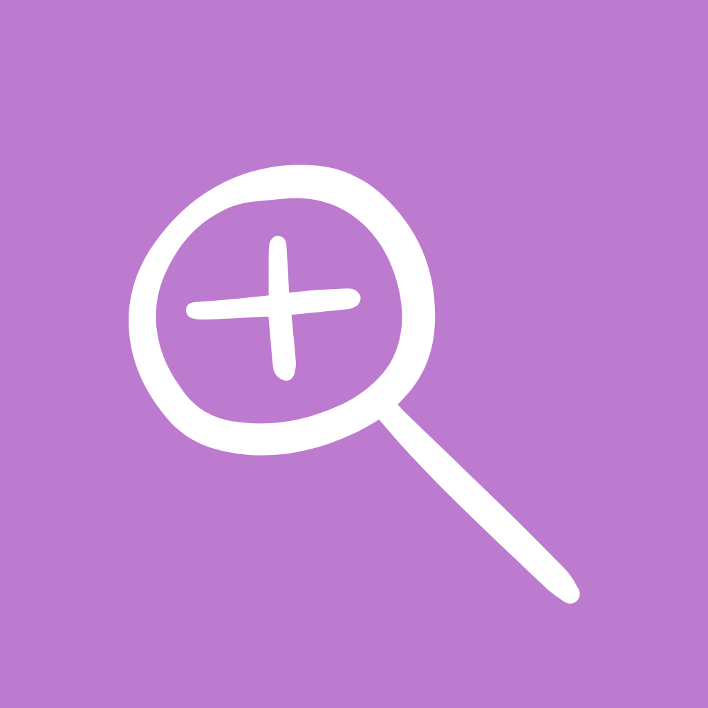 purple app icons Magnifier