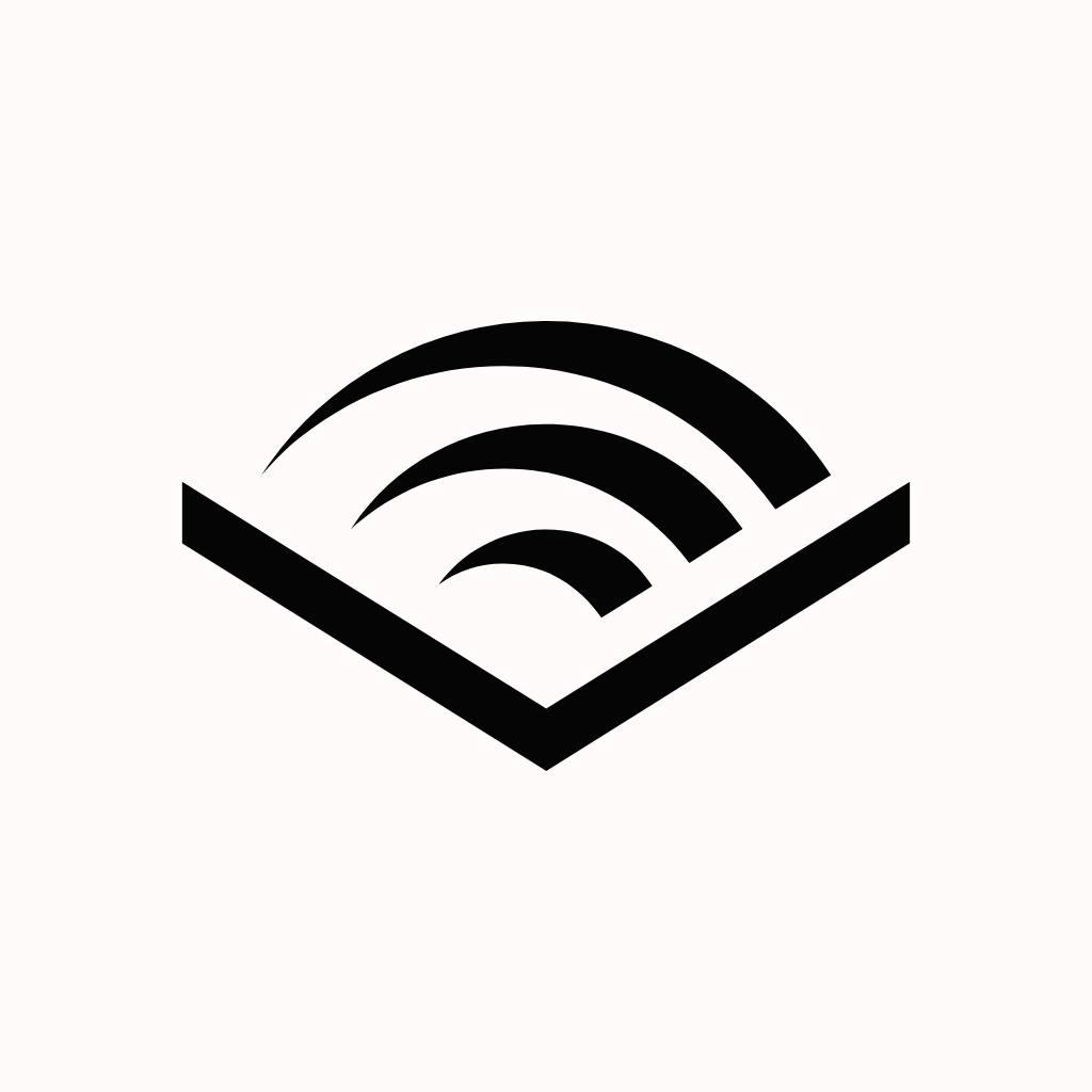 White App Icon Audible