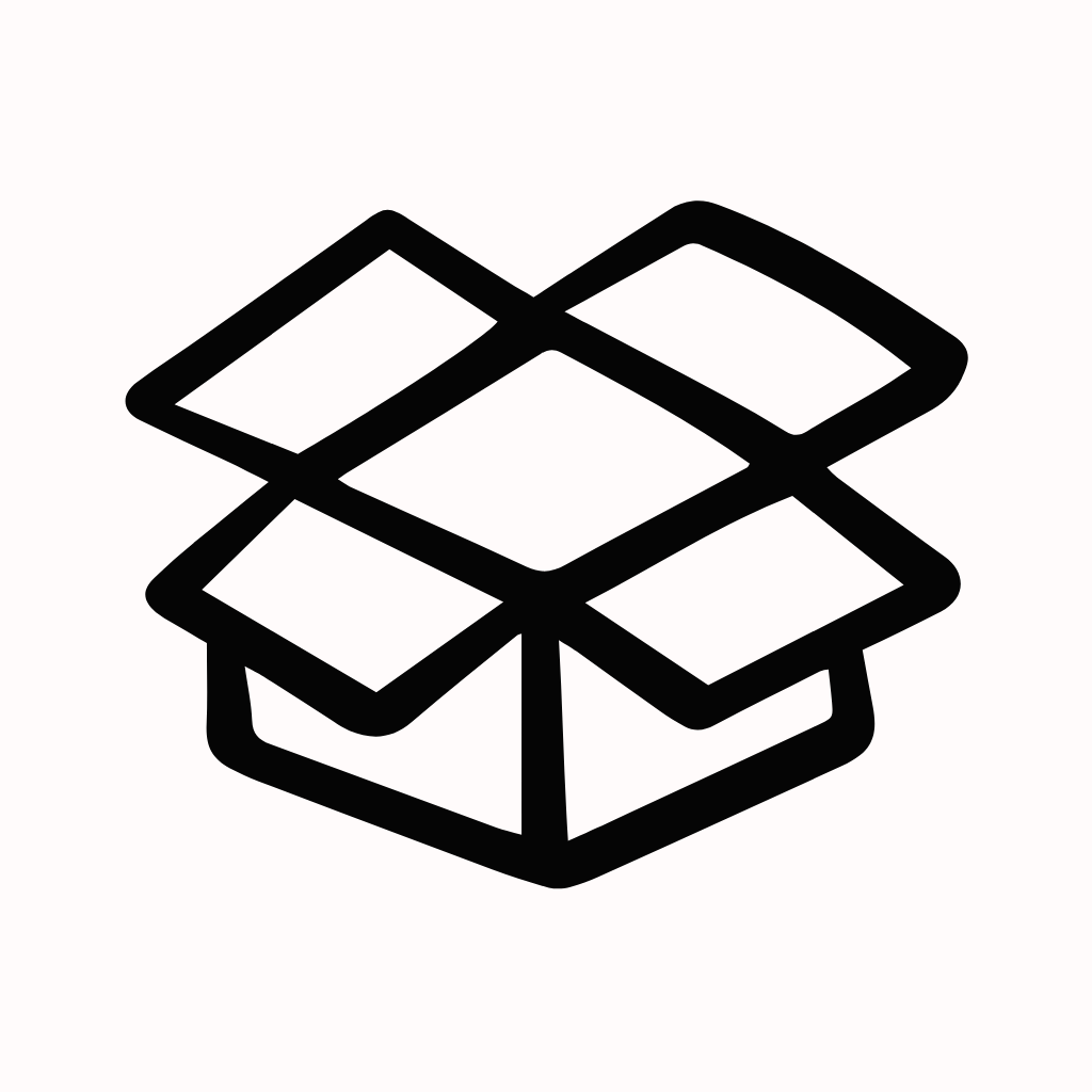 White App Icon Dropbox