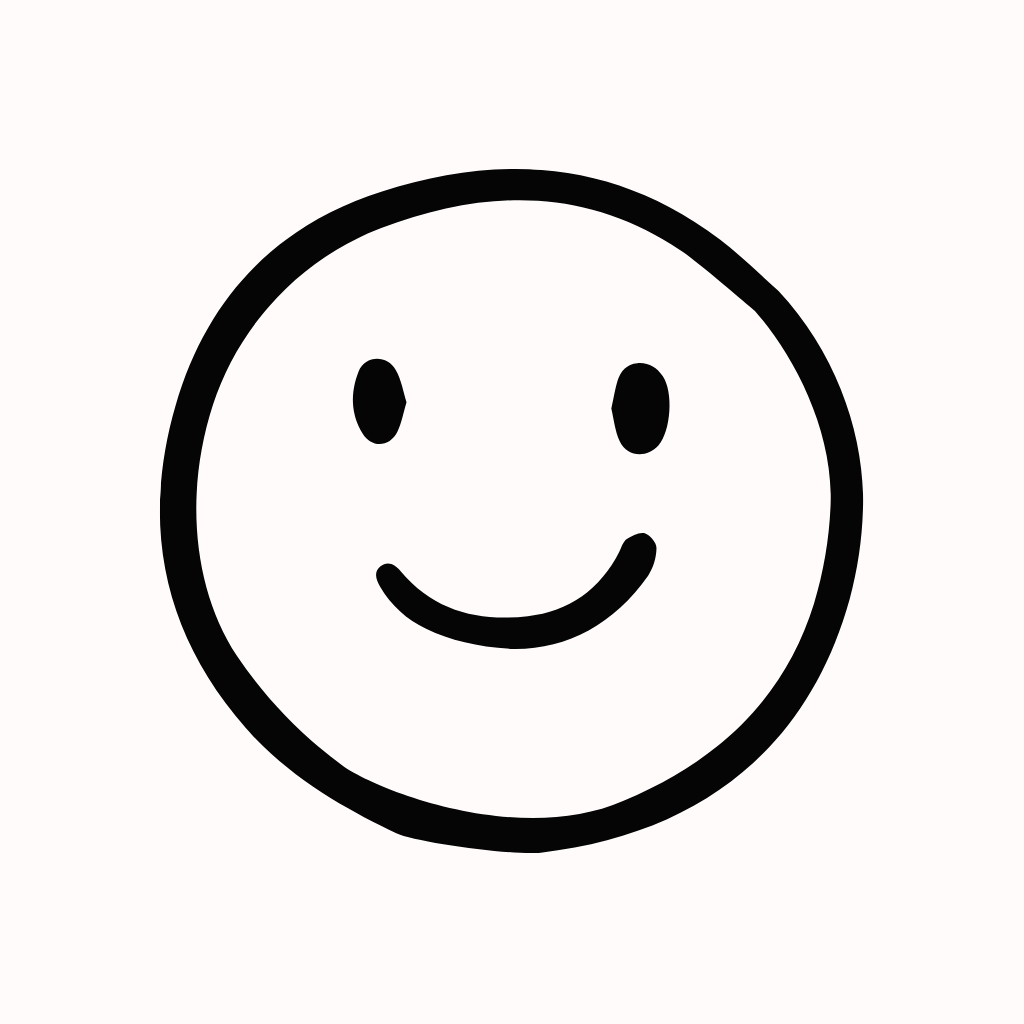 White App Icon Smile