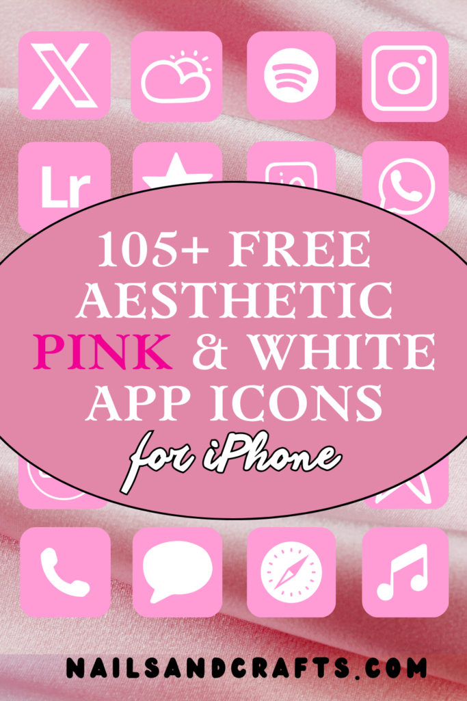 pink app icons