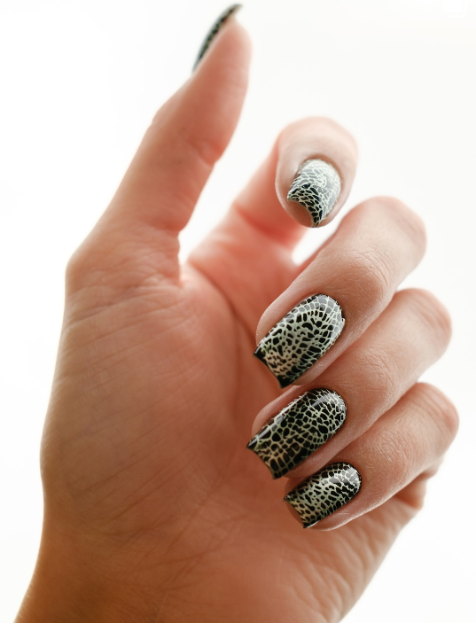 Metallic Mosaic Nails