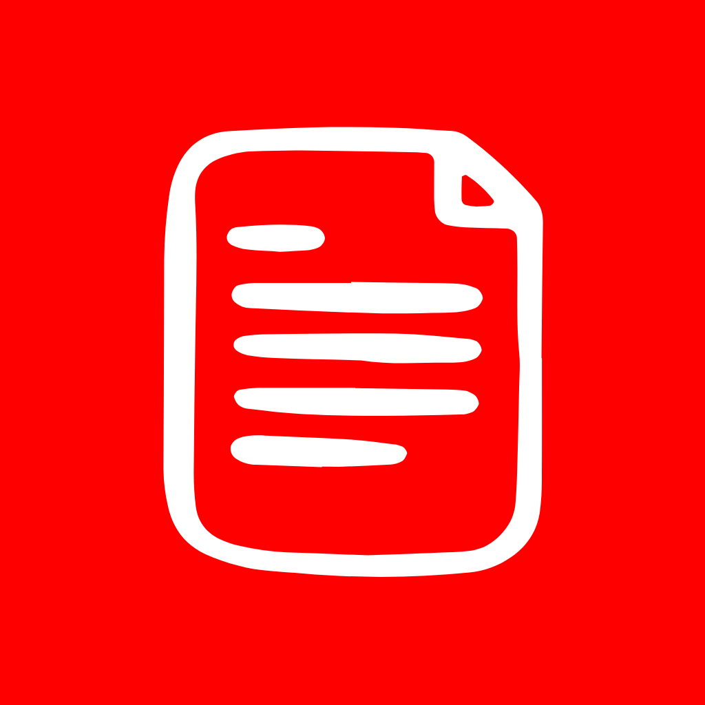 Red App Icon Docs