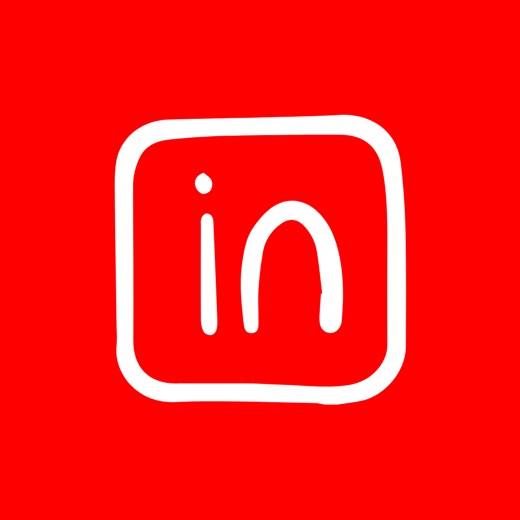 Red App Icon LinkedIn